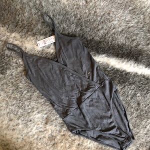 🆕 LA Hearts Charcoal Knit Bodysuit!